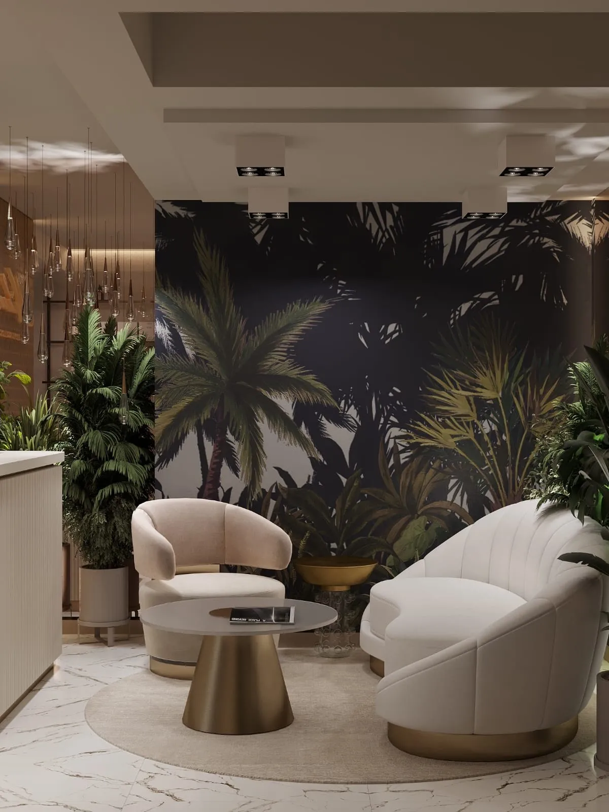 Naked beauty office